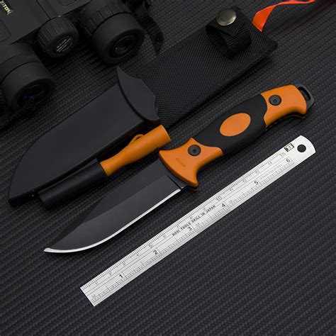 Edc Fixed Blade Knife Tactical Utility Knife 440 Steel Outdoor Straight Knives Self Defense