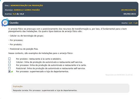 SIMULADO ADMINISTRAÇÃO DA PRODUÇÃO ESTÁCIO EAD 2021 GABARITO