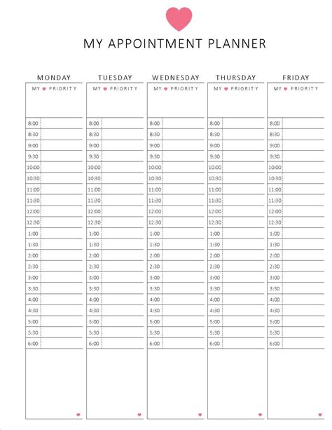 appointment tracker template prntblconcejomunicipaldechinugovco