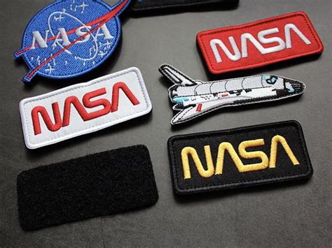 NASA Space Embroidered Velcro Patch Logo Astronaut Rocket Hobbies