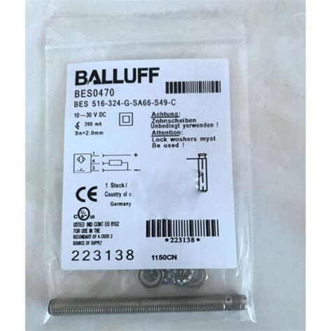 One New BALLUFF Proximity Sensor BES 516 324 G SA66 S49 C FAST SHIP EBay