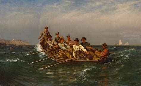 Hd Wallpaper Men Inside Boat Painting John Brown Oil On Canvas Art