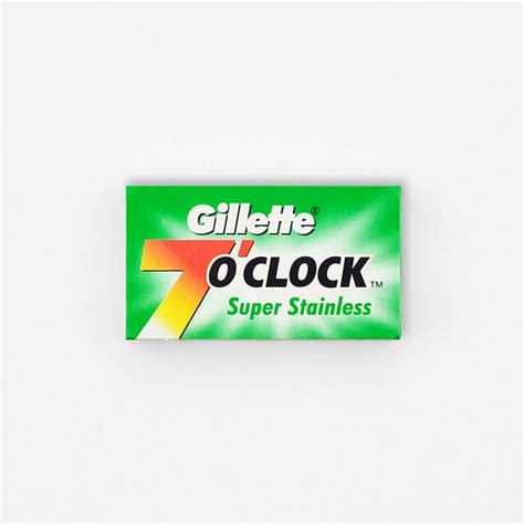 5 x Gillette 7 O'Clock Super Stainless DE Razor Blades – Free UK ...