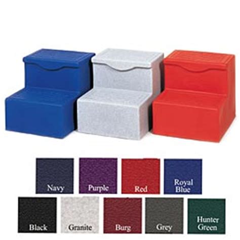 Portable Mounting Block With 2 Slip Resistant Steps