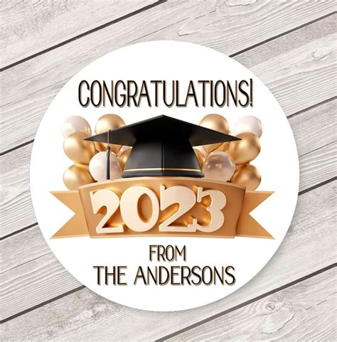 Graduation Stickers 2023 Class of 2023 Graduation Favor - Etsy | Graduation stickers, Graduation ...