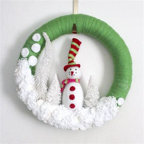 Extra Large Snowman Wreath Winter Wreath Green Holiday Etsy