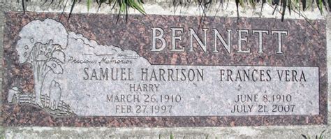 Frances Vera Perkins Bennett 1910 2007 Monumento Find A Grave