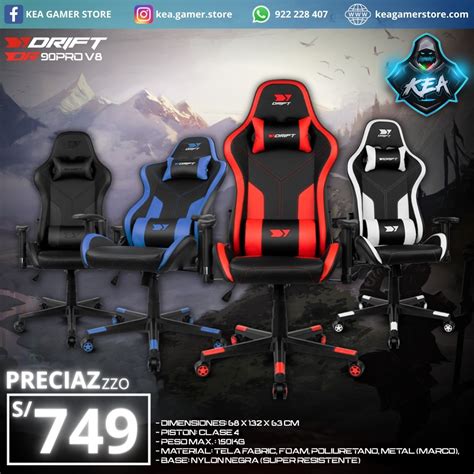 SILLA GAMER DRIFT DR90 PRO V8 KEA Gamer Store