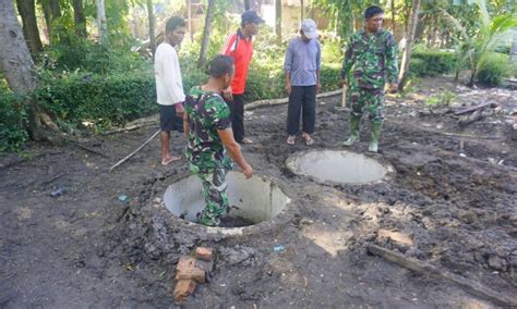 Terapkan Hidup Sehat Satgas TMMD Ke 107 Kodim Ngawi Bangun MCK