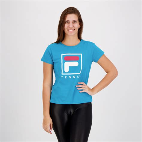 Camiseta Fila Soft Urban Feminina Azul Futfanatics