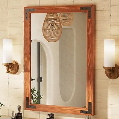 Amazon TETOTE 60x36 Inch Wood Framed Mirror For Bathroom Wall