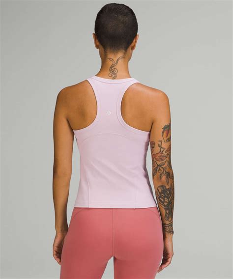 Lululemon Align Waist Length Racerback Tank Top Pink Peony Lulu