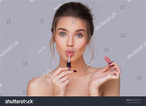 Nude Lipstick Girl Images Stock Photos Vectors Shutterstock