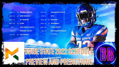 Boise State Football 2022 Schedule Preview Predictions Feat Master