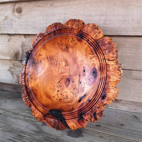 Yew Textured Bowl With Texture And Beading Art Of Turning Textured