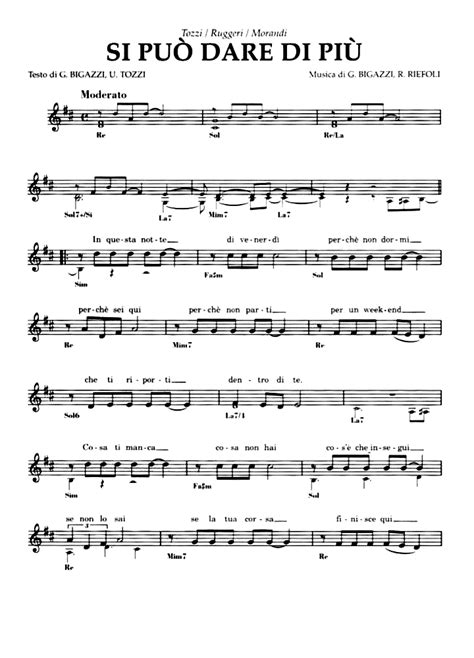 Si Pu Dare Di Pi Sheet Music Easy Sheet Music