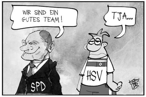 Scholz Und Der Hsv Von Kostas Koufogiorgos Politik Cartoon Toonpool