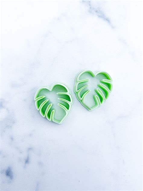 New Sizes Monstera Leaf Polymer Clay Cutter Summer Polymer Etsy