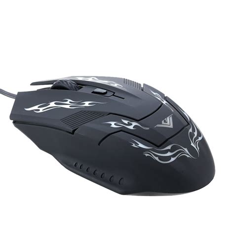 Rajfoo Professional Esport Gaming Mouse Ratos 4D Botões 800 1200 1600