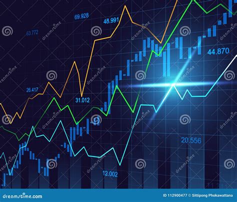 Stock Market Or Forex Trading Graph In Graphic Concept Stock