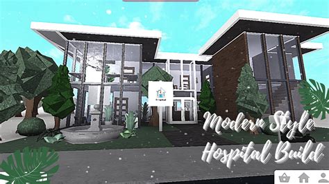 Modern Hospital Speed Build ¦ Bloxburg Youtube