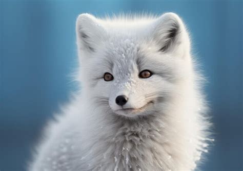 Premium AI Image | A closeup of an arctic fox with its thick warm fur