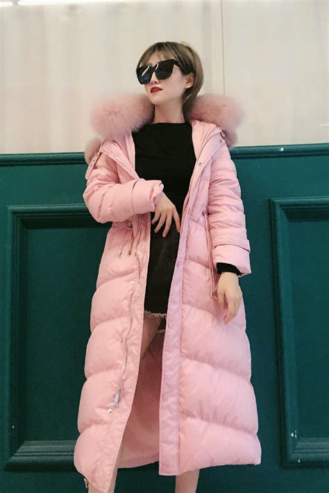 Down Winter Coat Female Jacket Natural Fox Fur Hooded Clothes Korean