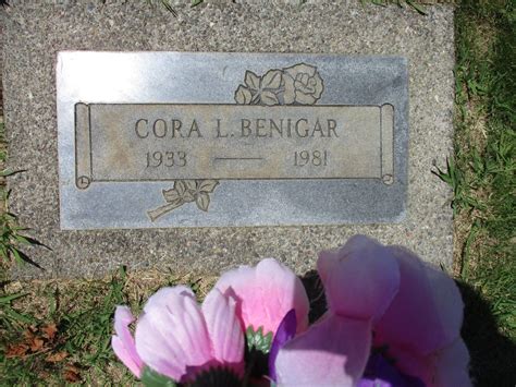 Cora Lou Dean Benigar M Morial Find A Grave