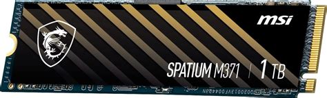 MSI SPATIUM M371 NVMe M 2 1TB Unidad interna de estado sólido PCIe 3