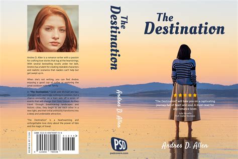 Free Psd 6x9 The Destination Book Cover Design