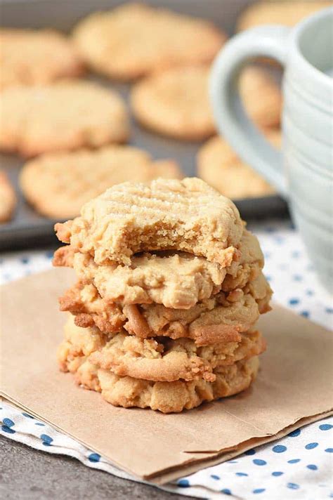 Chewy Peanut Butter Cookies - Adventures of Mel