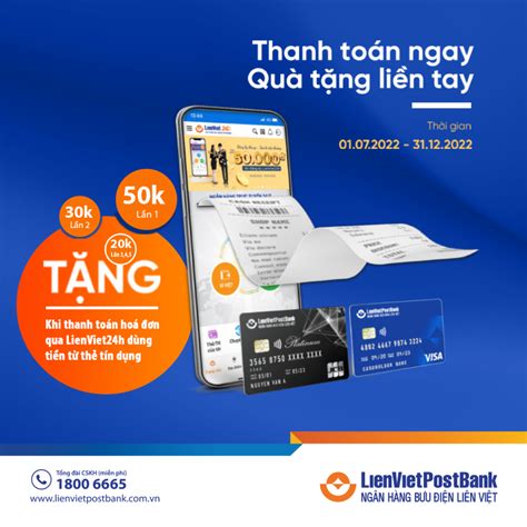 Thanh toán ngay quà liền tay với Thẻ Tín dụng LienVietPostBank LPBank