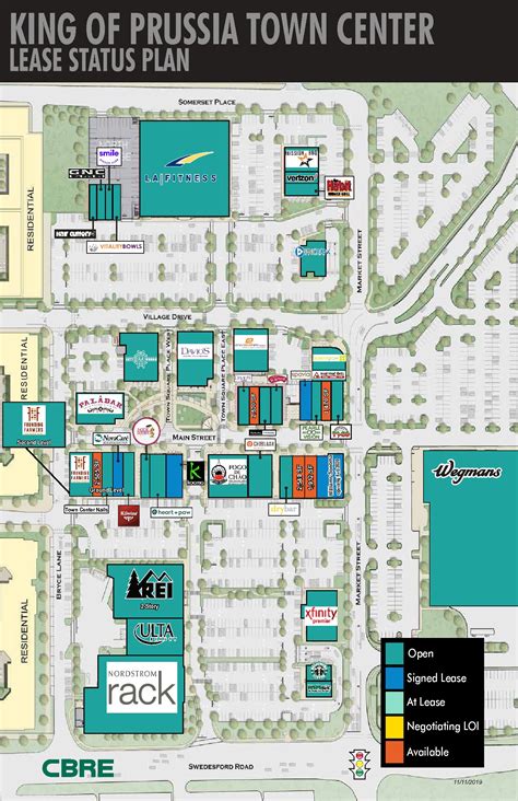 King Of Prussia Mall Printable Map