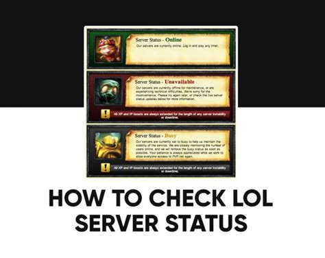 How to Check League of Legends LoL Server Status is Down?