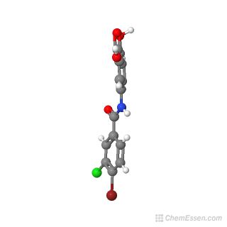 5 4 Bromo 3 Chlorobenzene Amido 2 Hydroxybenzoic Acid Structure