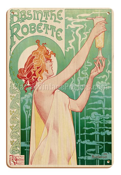 Art Prints Posters Absinthe Robette Art Nouveau Nude Belgian