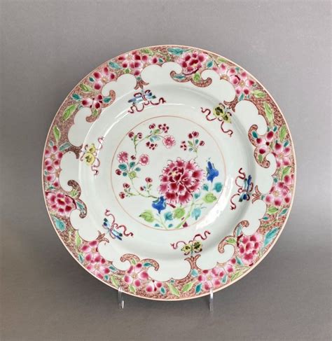 Plate 1 Famille Rose Porcelain Flowers Polychroom Catawiki