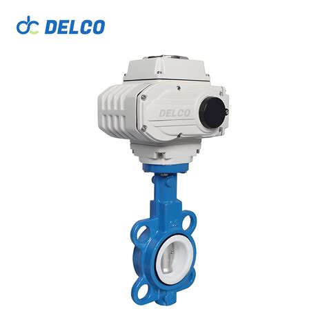 Wafer Type Cast Iron Motor Operated Motorized Butterfly Valves