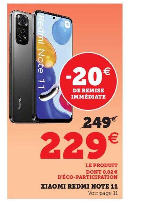 Promo Xiaomi Redmi Note 11 Chez Hyper U ICatalogue Fr