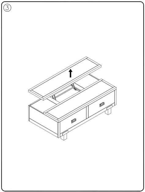 Ashley T Lift Top Cocktail Table User Manual