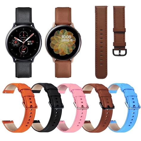 Jual 20MM TALI KULIT UNTUK JAM SAMSUNG GALAXY WATCH 4 40MM 44MM