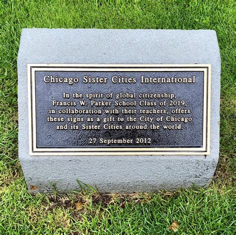 Read the Plaque - Chicago Sister Cities International