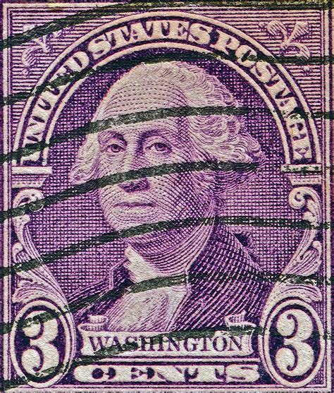 1932 George Washington Stamp Photograph by Bill Owen