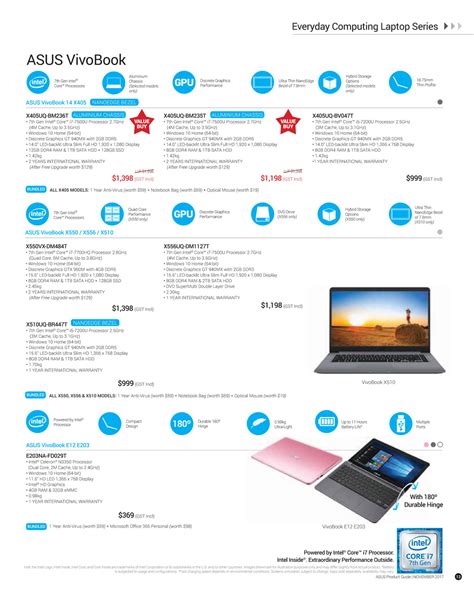 Asus Nov Product Guide Pg Brochures From Sitex Singapore On