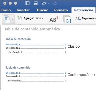 Tabla De Contenidos En Word Ejemplos Y Consejos