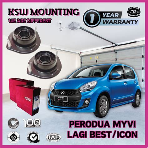 PERODUA MYVI LAGI BEST ICON KSW ABSOBER MOUNTING FRONT DEPAN SET