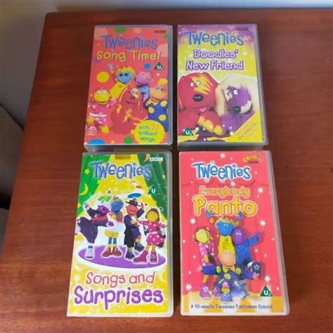 4 Tweenies Bbc Vhs Videos Songs And Surprises Song Time Everybody Panto Doodles 38 73 Picclick Au