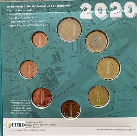 Euro Set BU FDC Netherlands 2020 Rotterdam Coins From 1 Cent To 2