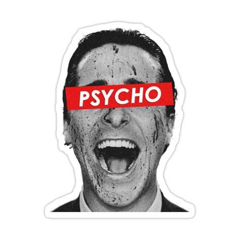 American Psycho Patrick Bateman Sticker By Vvdesigns Batman