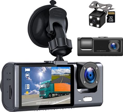 Hikity Doppio Dash Cam Per Auto Anteriore E Interna Full 1080P